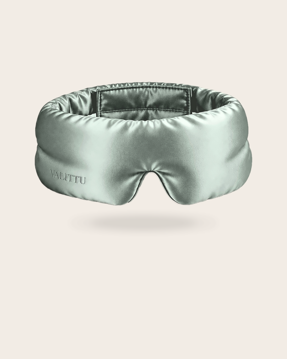 Green Mist contoured mulberry silk sleep mask