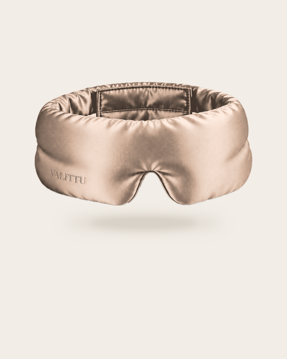 Rose Gold contoured mulberry silk sleep mask