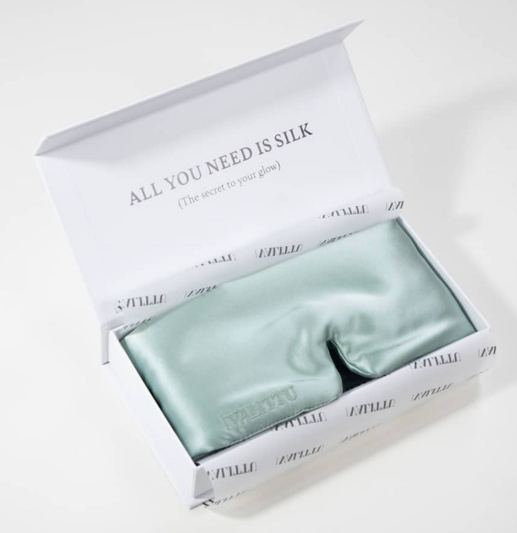 Silk Sleep Mask - Green Mist