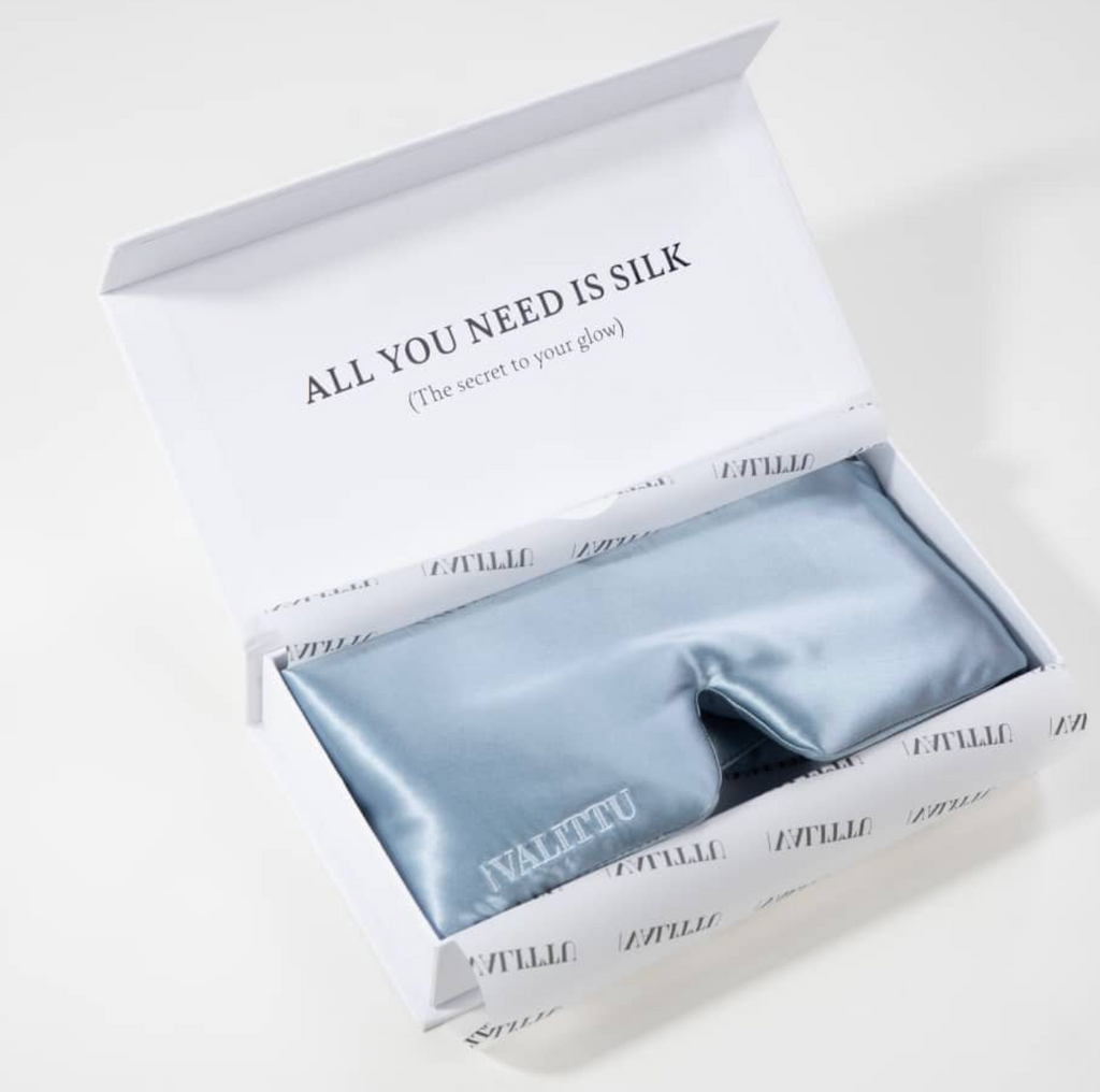 Silk Sleep Mask - Blue Mist