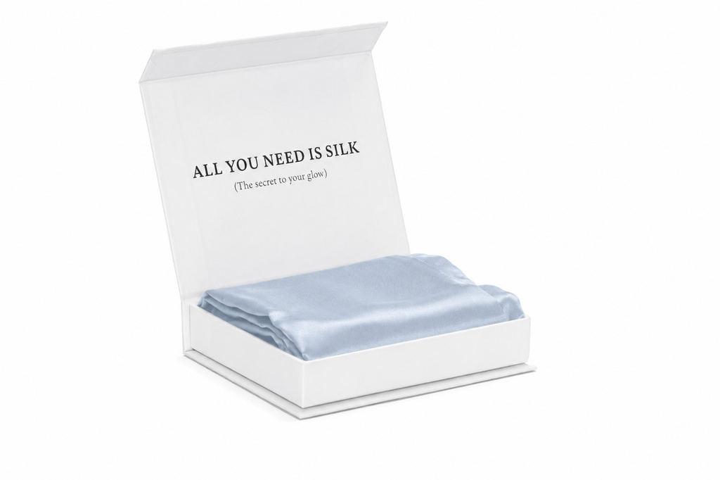 Silk Pillowcase - Blue Mist