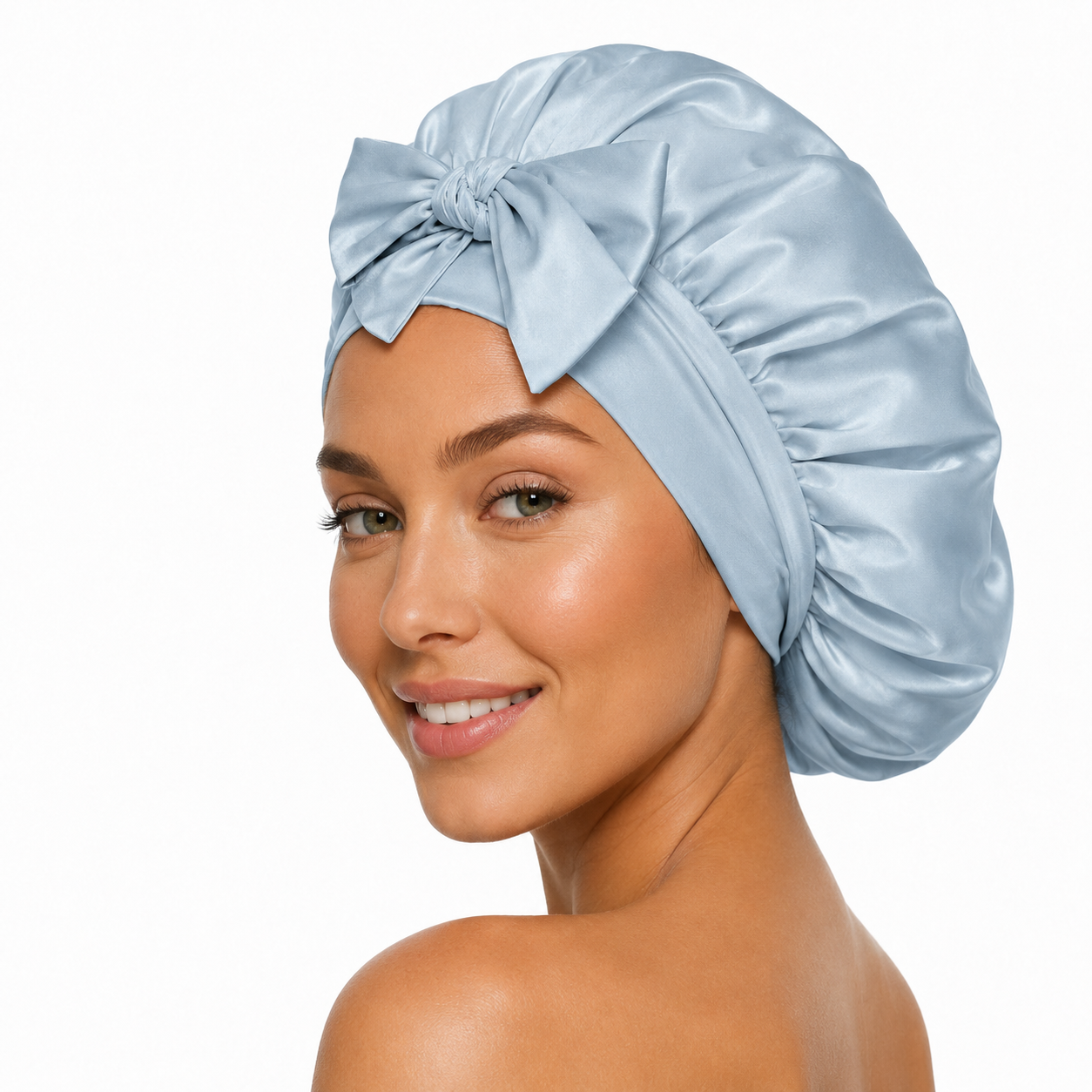 Silk Bonnet - Blue Mist