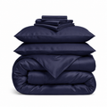 Silk Bedding Set - Navy