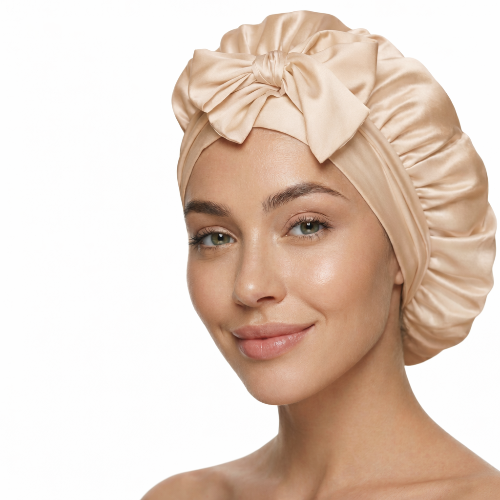 Silk Bonnet - Rose Gold