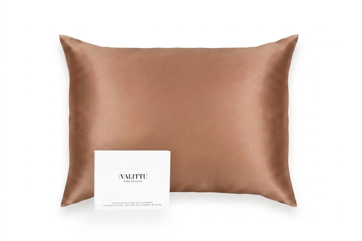 Silk Pillowcase - Coffee Brown