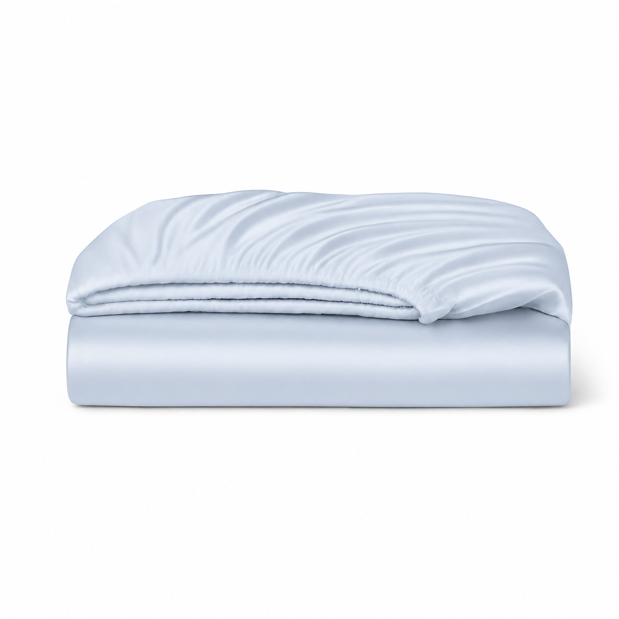 Silk Bedding Set - Blue Mist