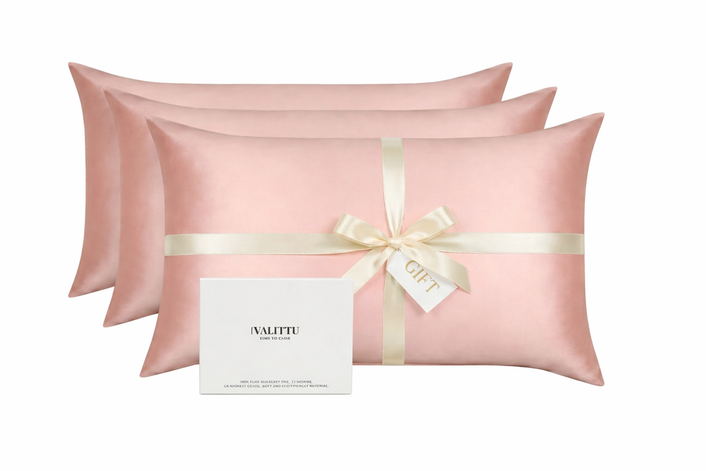 Silk Pillowcase 4-Pack - Pink