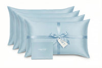 Silk Pillowcase 4-Pack - Blue Mist