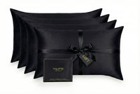 Silk Pillowcase 4-Pack - Black