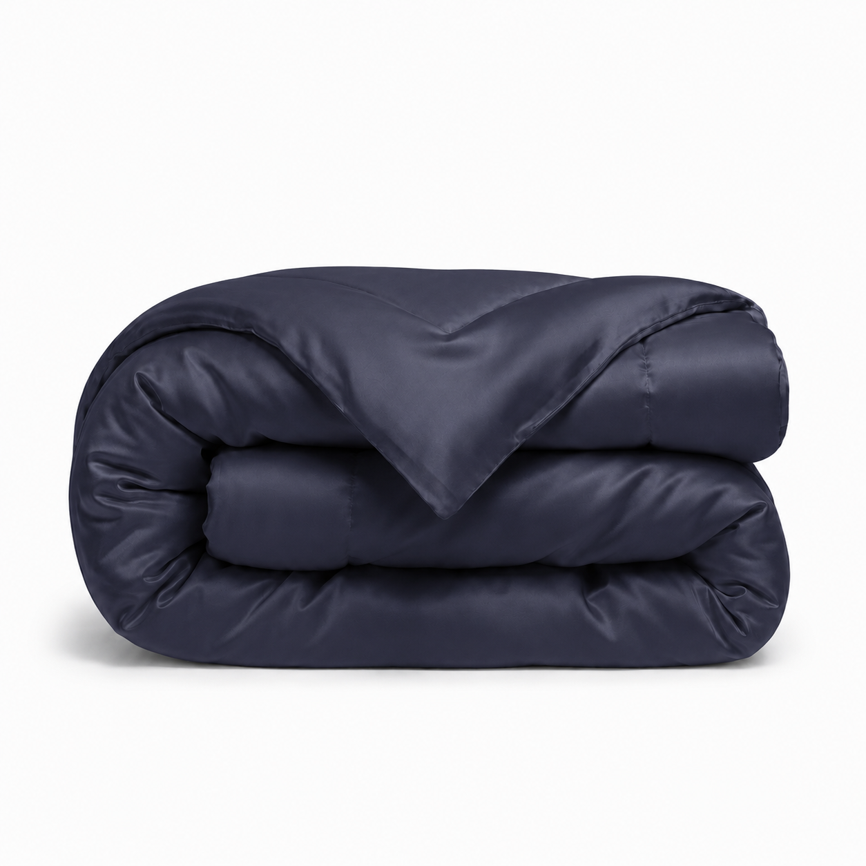 Silk Bedding Set - Navy