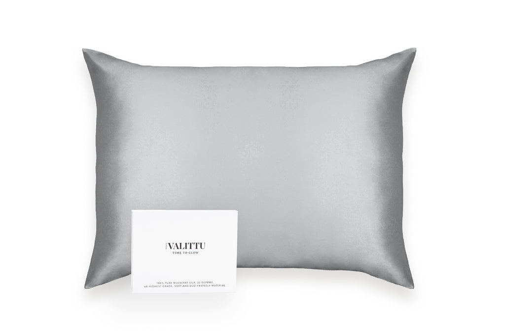 Silk Pillowcase - Silver