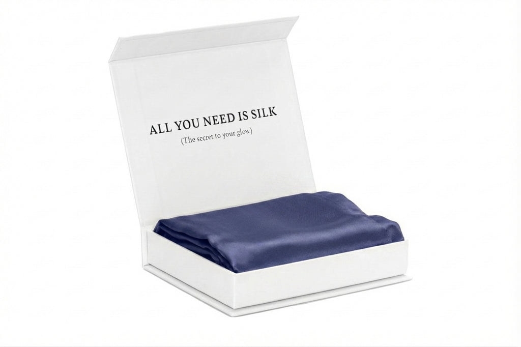 Silk Pillowcase - Navy