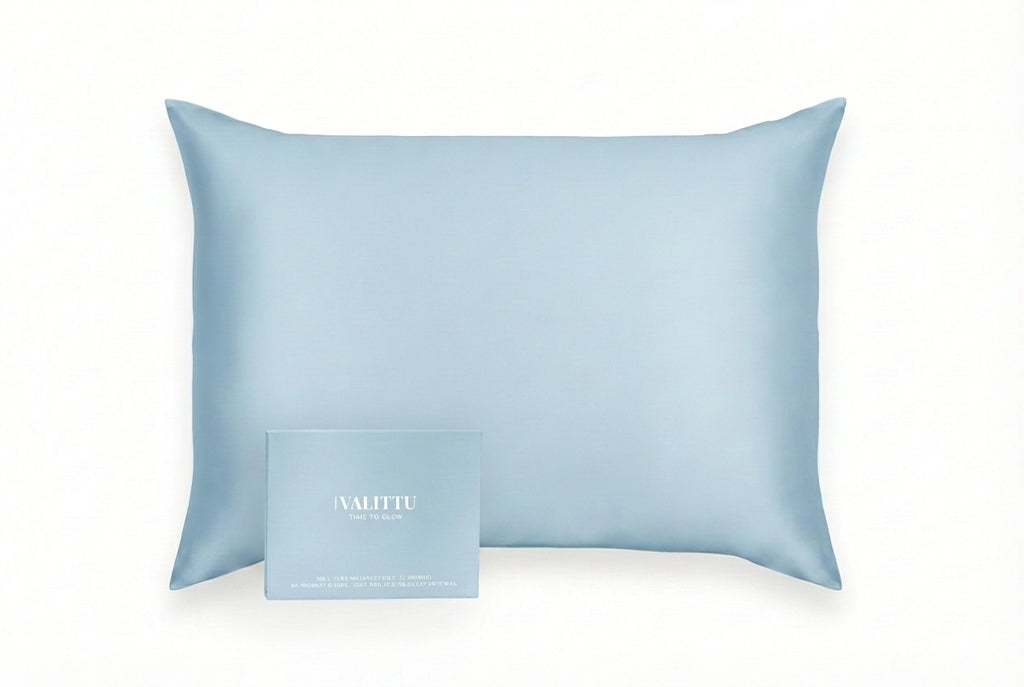 Silk Pillowcase - Blue Mist
