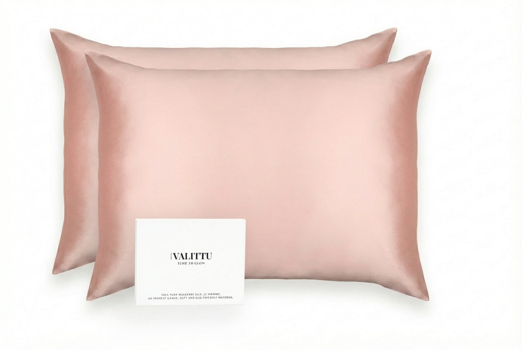 Silk Bedding Set - Pink