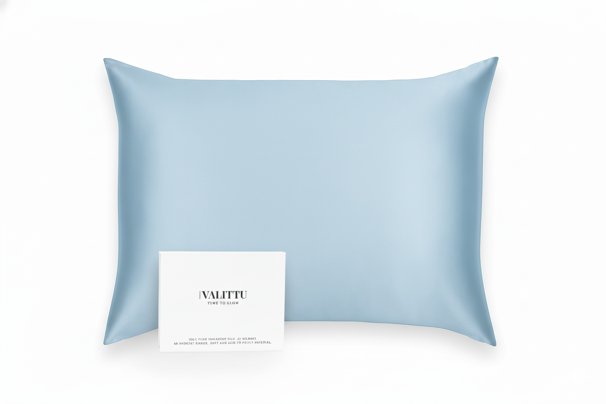 Silk Pillowcase - Blue Mist