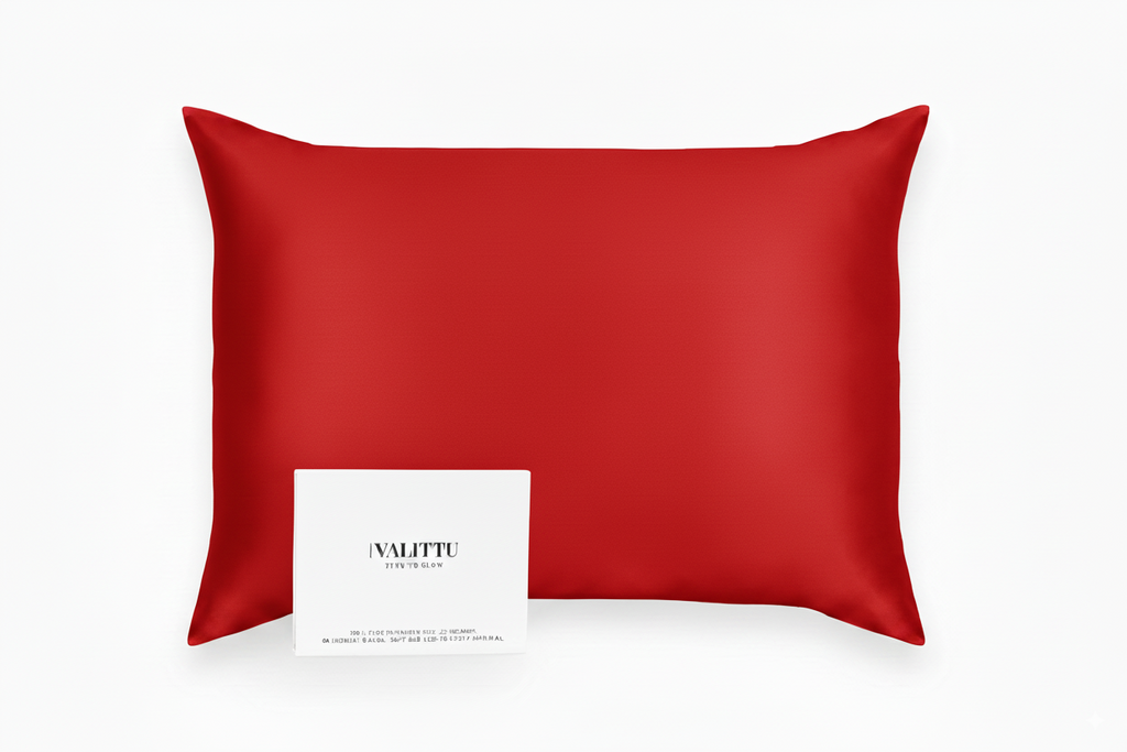 Silk Pillowcase - Red