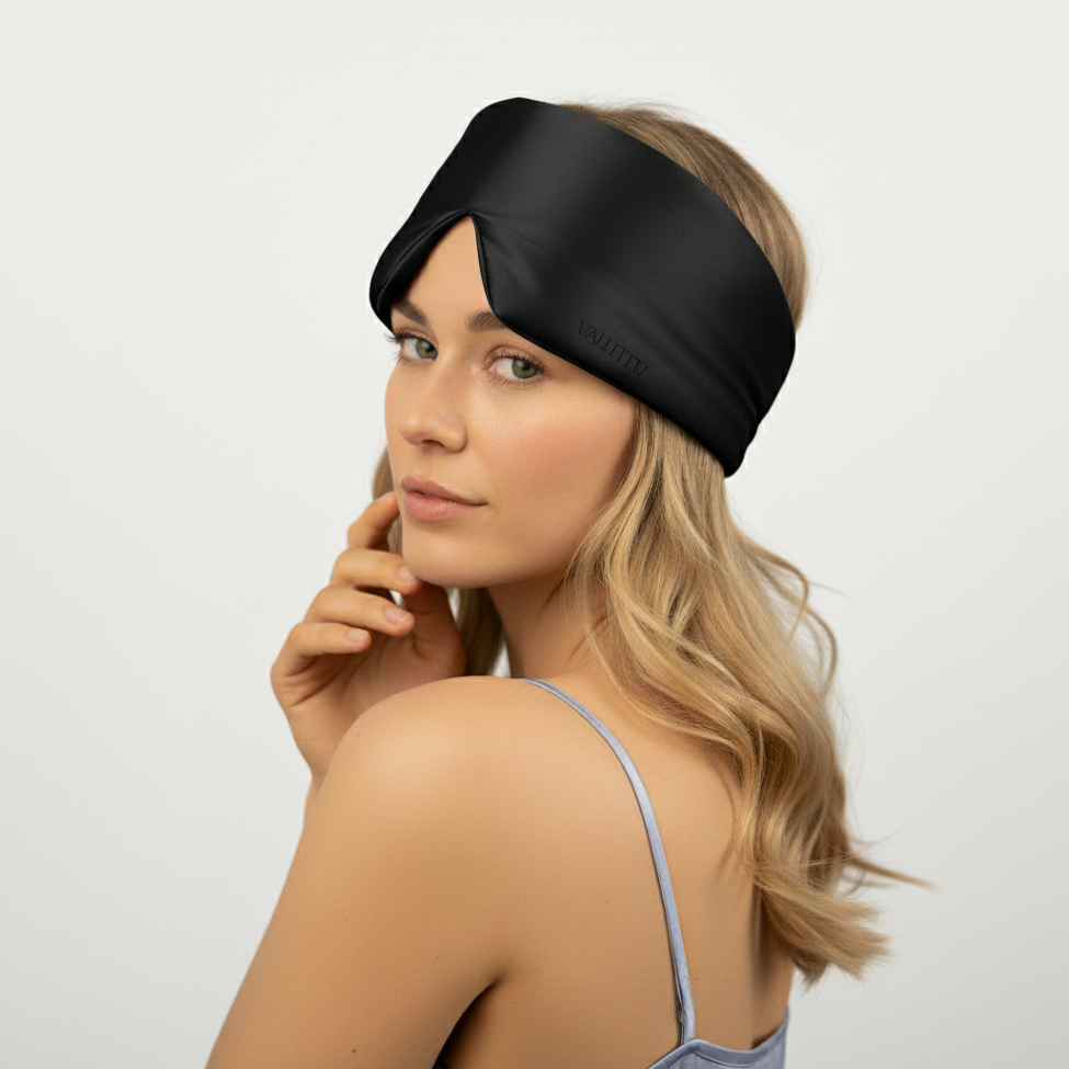 Silk Sleep Mask - Black