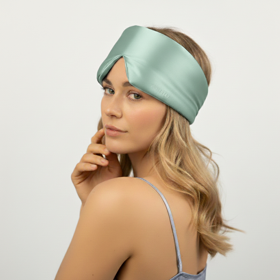 Silk Sleep Mask - Green Mist