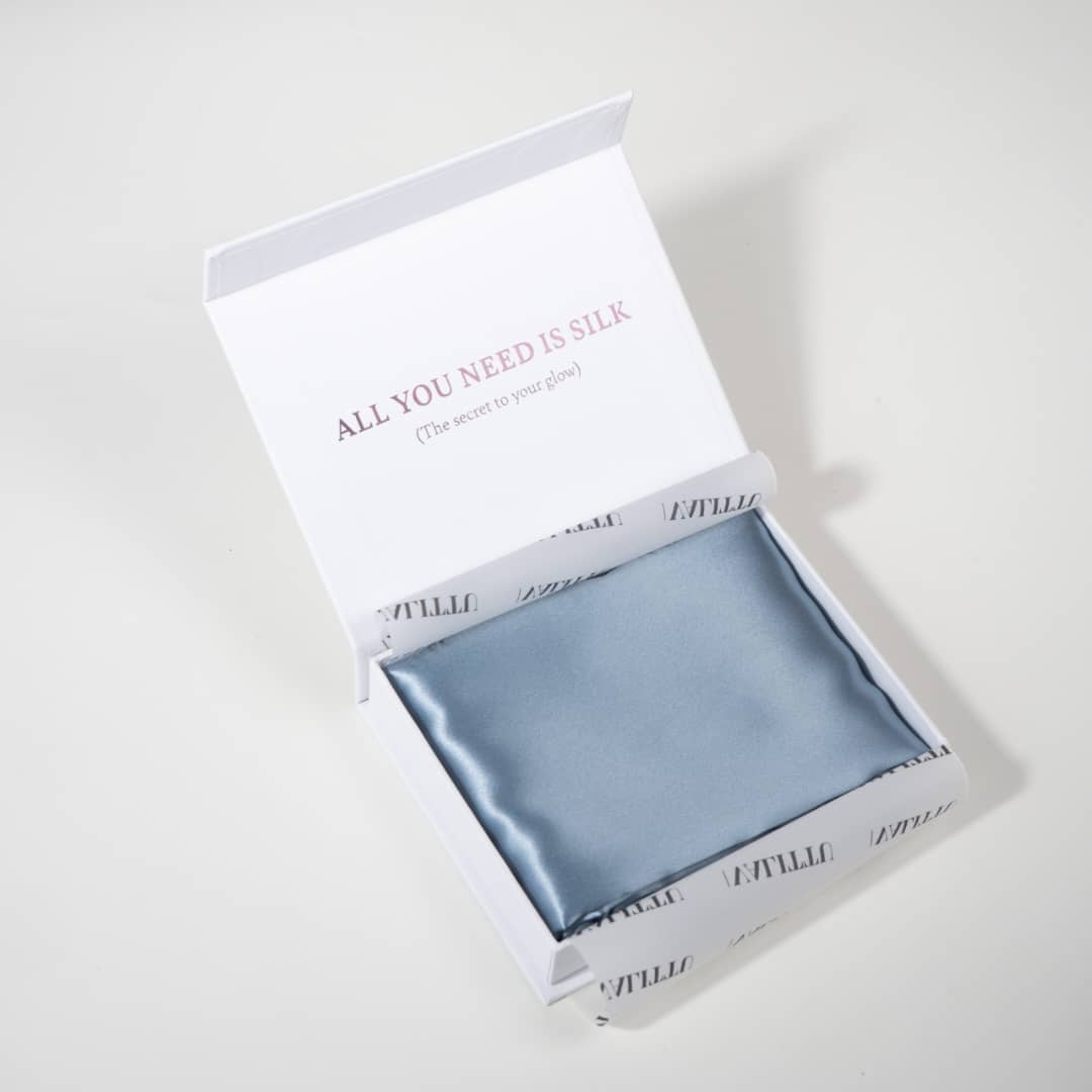 Silk Pillowcase - Blue Mist