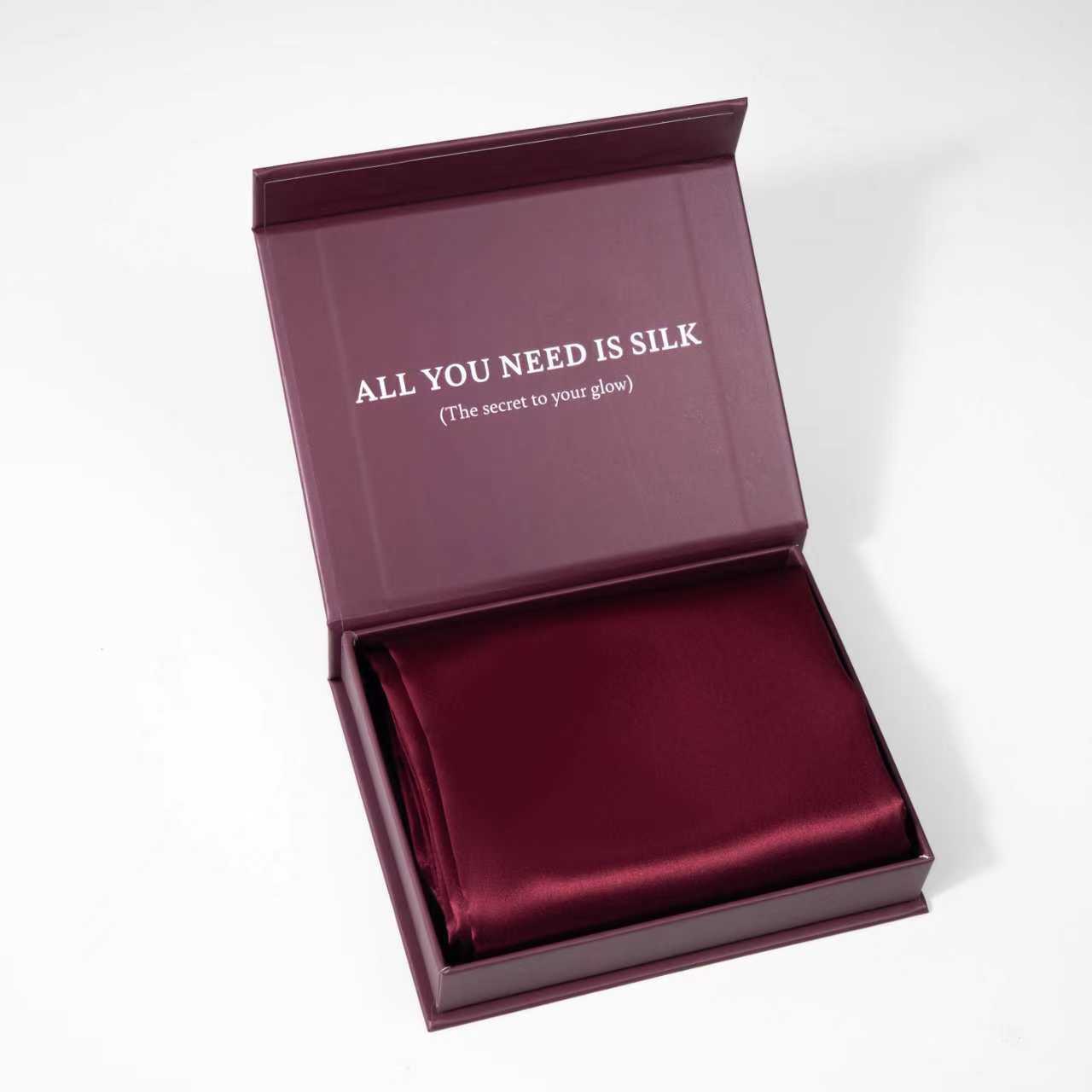 Silk Pillowcase - Burgundy