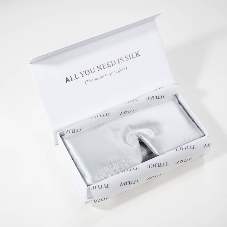 Silk Sleep Mask - Silver