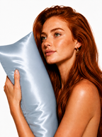 Silk Pillowcase - Blue Mist