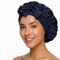 Silk Bonnet - Navy Blue