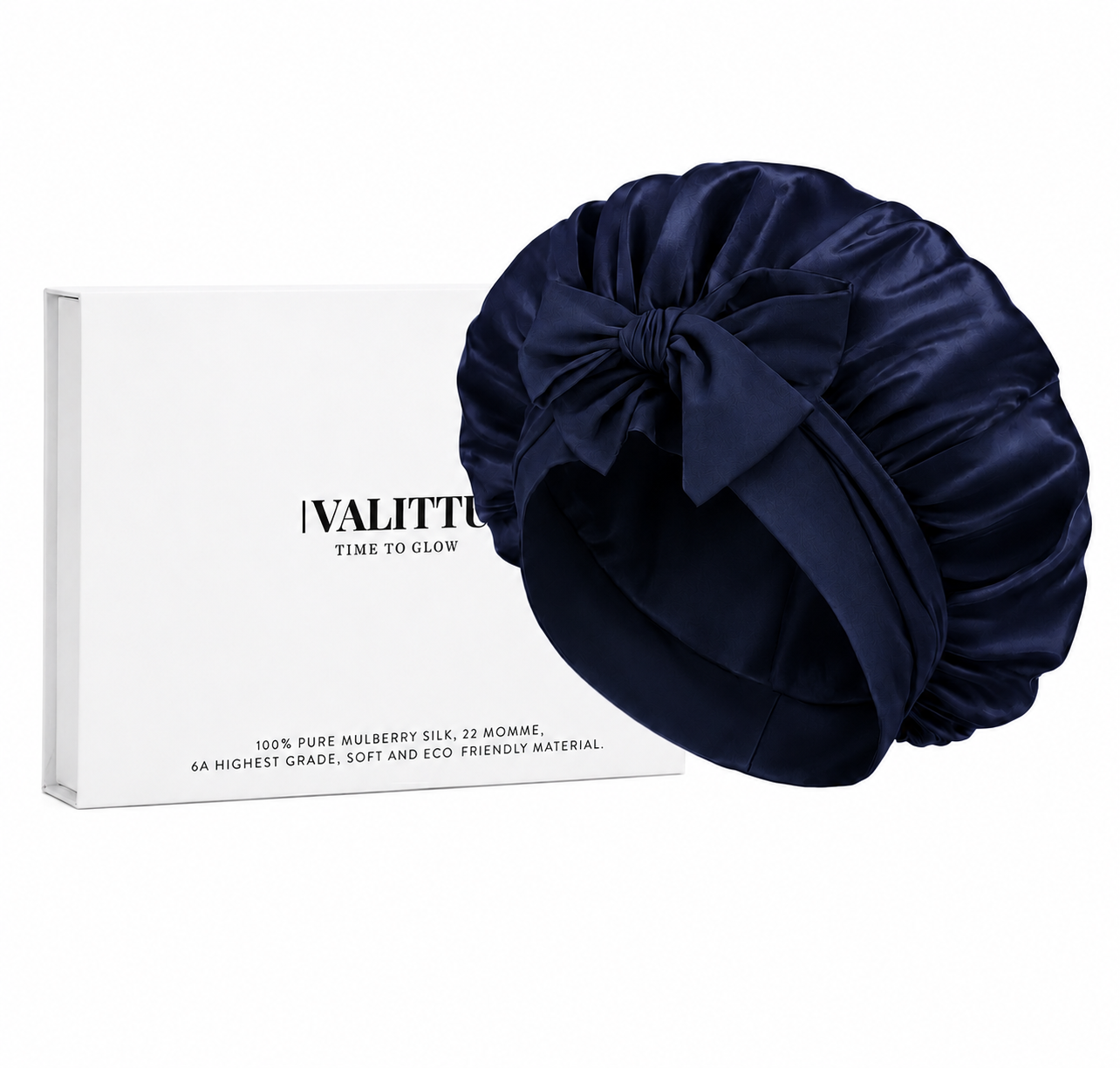 Silk Bonnet - Navy Blue