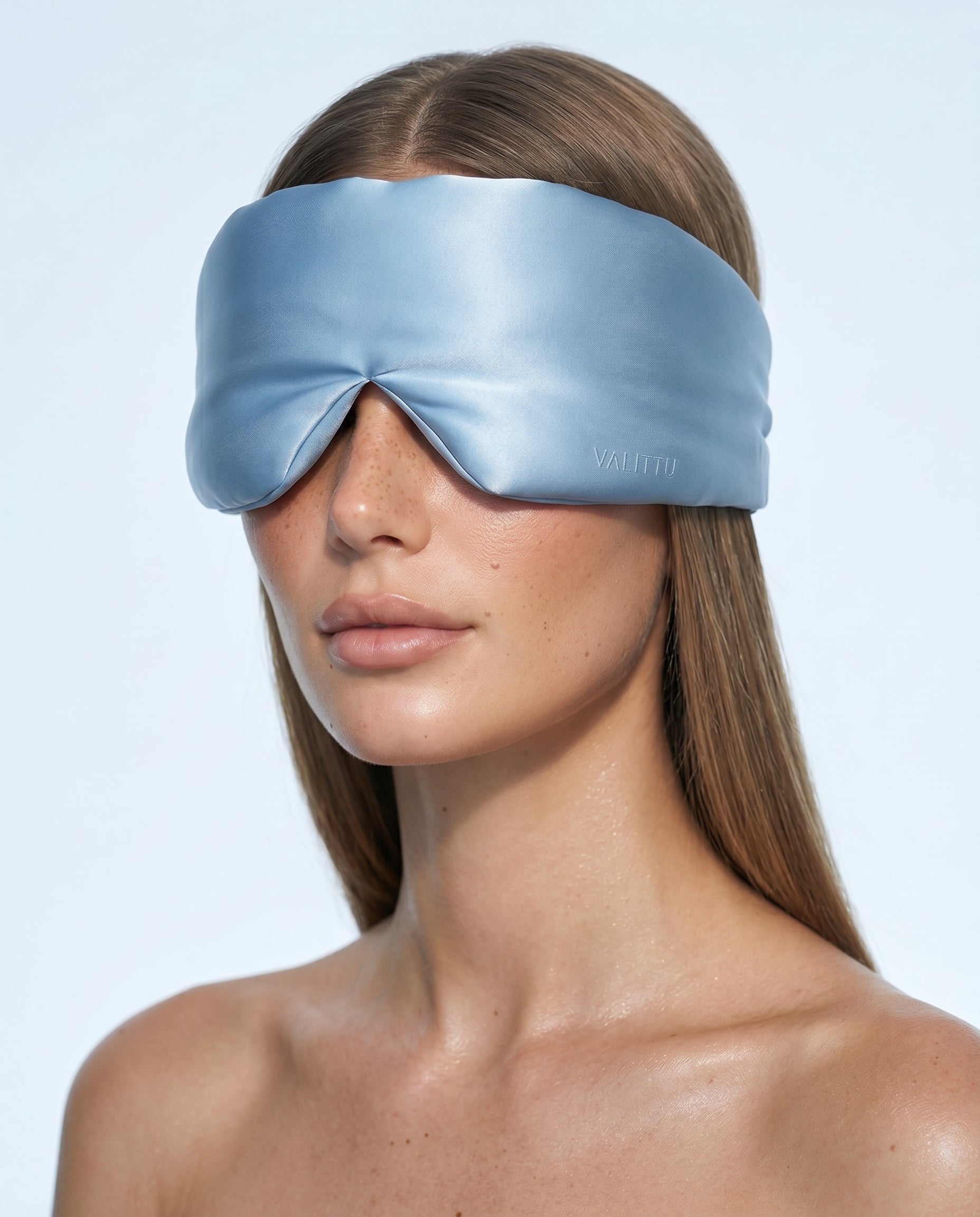 Silk Sleep Mask - Blue Mist