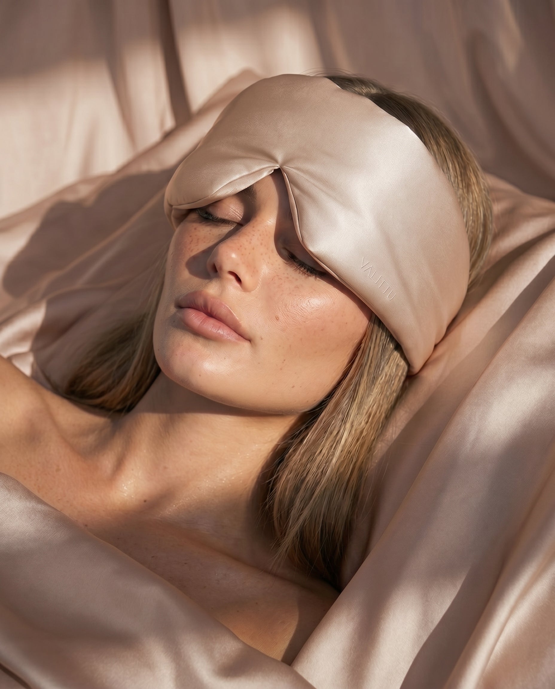 Silk Sleep Mask - Rose Gold