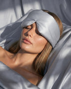 Silk Sleep Mask - Silver