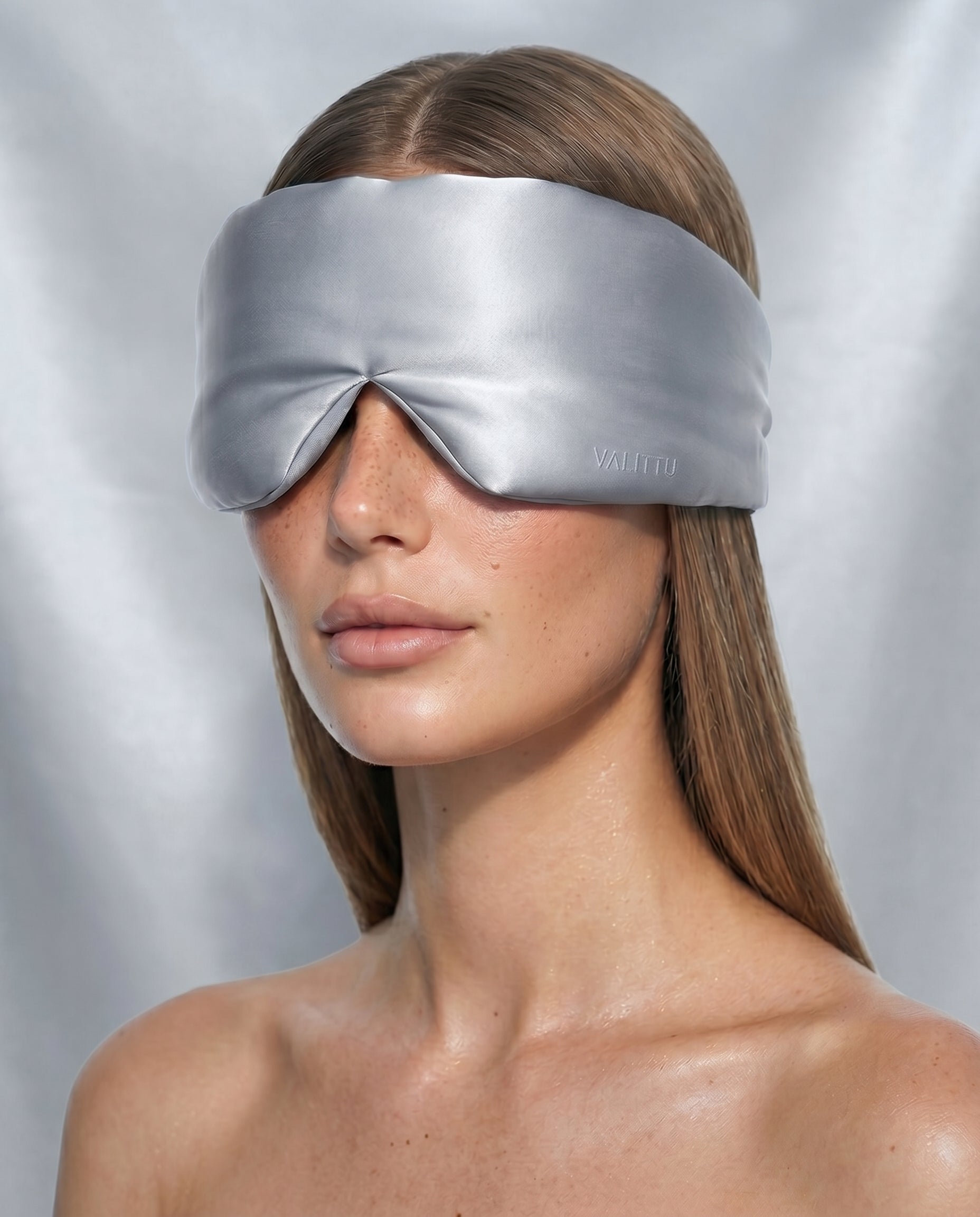 Silk Sleep Mask - Silver